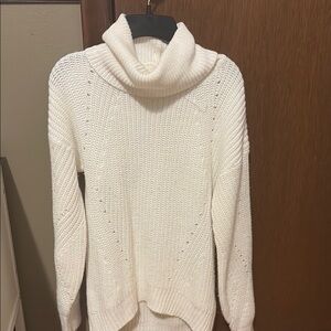Cozy White Turtleneck Sweater